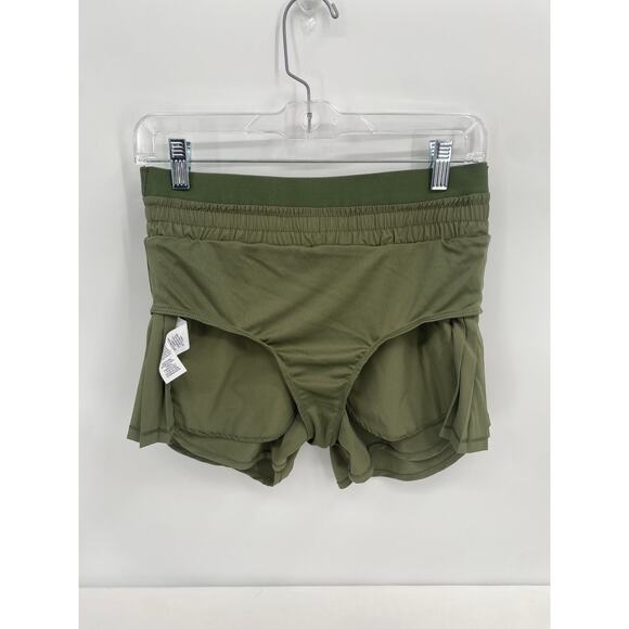 JoyLab Olive Green Running Shorts Lined Briefs Pockets Elastic Waist NEW Small - Picture 7 of 9
